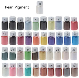 1 Ser/41 Colors Pearlescent Pigment Mica Powder Epoxy Resin Colorant Dye Pearl Pigment Resin Jewelry Making