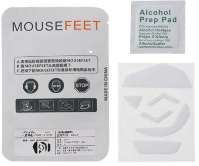 1 Set 0.6Mm Dikte Vervang Wit Curve Rand Muis Voeten Mouse Skates Voor Logitech G502 Muis