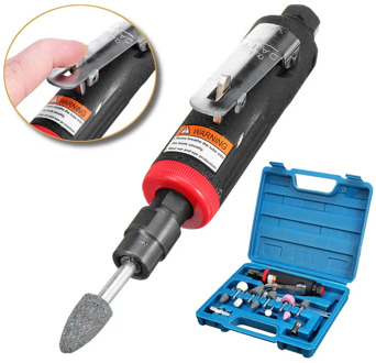 1 Set 1/4" Pneumatic Die Grinder Tire Repair Tools Kit Polishing Carving Air Compressor Sander Grinding Power Tools Storage Box