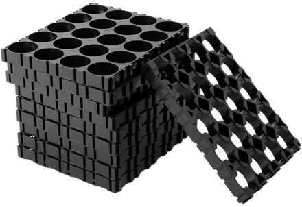 1 set 10 stks 18650 Batterij 4x5 Mobiele Spacer Uitstraalt Shell Pack Plastic Warmte Houder Zwart