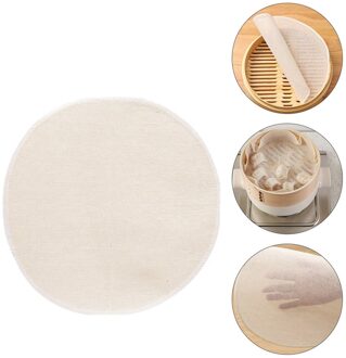 1 Set 10 Stuks Pure Katoen Stoomboot Doeken Filter Pads Praktische Stoomboot Matten (Beige)