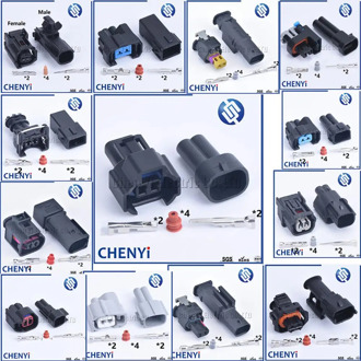 1 set/13 types of 2 Pin male and female connectors including terminals and waterproof seal sample