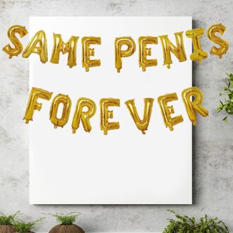 1 Set 16 Inch Aluminium Folie Ballon Letters Ballon Voor Bachelor Party Decoratie (Golden) gouden