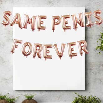 1 Set 16 Inch Aluminium Folie Ballon Letters Ballon Voor Bachelor Party Decoratie (Golden) roos goud