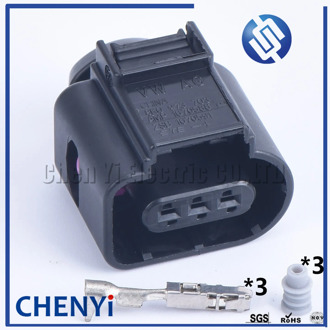 1 set 3 pin AMP (1.8) female waterproof auto connector 8K0 973 703 pressure sensor cable Sealed connector For VW Audi 8K0973703