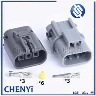 1 Set 3 Pin Female or Male 7223-1834-40 2.8mm Automotive Ignition Coil Plug Car O2 Oxygen Sensor Connector Socket For Nissan