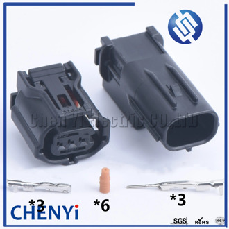 1 set 3 Pin male female 6189-1129 6188-4920 12353 Wire Connector Headlight Lamp Socket Camshaft Sensor Plug For Toyota Lexus
