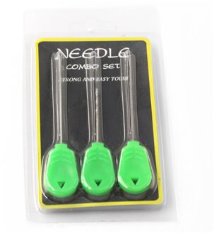 1 Set/3 Stuks Karpervissen Accessoires Boilie Naald Set Kit Tool Roestvrij Uitspanning Boor Stringer Naald Vissen Tool pesca Boilie Needle
