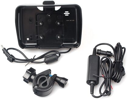 1 set 4.3 inch moto gps accessoires, 1 cradle houder + 1 stroomkabel + 1 beugel geschikt voor fodsports motorfiets navigatie