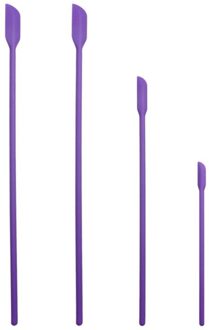 1 Set 4 Stuks Siliconen Spatels Kleine Make Spatels Keuken Mini Spatels Set Spatel Voor Fruit Saus paars