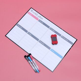 1 Set 40X30Cm Maandelijkse Plan Magnetische Whiteboard Creatieve Pet Flexibele Magneet Board Notities Herinneringen Memo Voor Thuis kantoor Refr