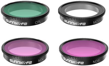 1 Set/4Pcs Camera Lens Filter Vervanging Filter Kit Geschikt Voor Insta360 Gaan 2 Filter, nd Filter, Mcuv Filter, Cpl Polarisator