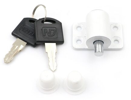 1 Set = 5Pcssafety Bescherming Lock Anti-Diefstal Deurslot Push Venster Schuifraam Slot Met Sleutel kind wit
