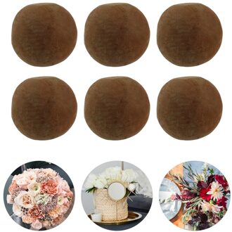 1 Set 6 Pcs 9Cm Ronde Bloem Bricks Bloemen Piepschuim Bruiloft Bloem Modder Schuimen groen 1