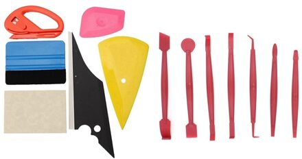 1 Set Auto Gereedschap Vinyl Wrap Film Sticker Zuigmond Schraper & 7 Pcs Auto Sticker Gereedschap Installatie Kit