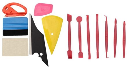 1 Set Auto Gereedschap Vinyl Wrap Film Sticker Zuigmond Schraper & 7 Pcs Auto Sticker Gereedschap Installatie Kit