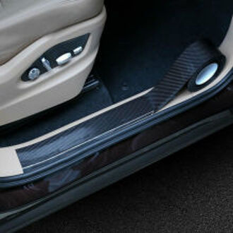 1 Set Auto Sticker 5Cm * 300Cm Carbon Fiber Decor Decoratie Instaplijsten Protector