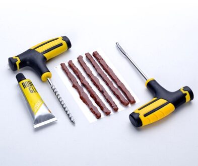 1 Set Autoband Reparatie Tools Set Auto Motorfiets Tubeless Vacuüm Banden Repareren Tool Kit Patch Voor Universal Auto Accessoires