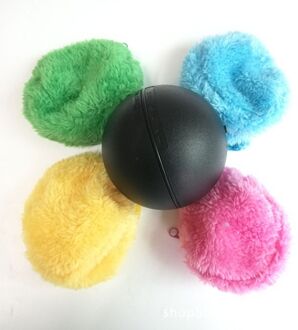 1 Set Automatische Rolling Vacuüm Vloer Vegen Robot Cleaner Microfiber Bal Schoonmaken Met 4 Stuks Kleurrijke Cleaning Covers Set