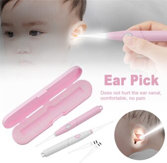1 Set Baby Oorreiniger Ear Wax Removal Tool Zaklamp Earpick Oor Schoonmaken Oorsmeer Remover Lichtgevende Oor Curette Licht Lepel