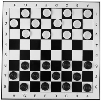 1 Set Checker Duurzaam Gevouwen Plastic Inklapbare Dammen Dammen Schaken Checkers Set Voor Kinderen Kinderen Volwassenen