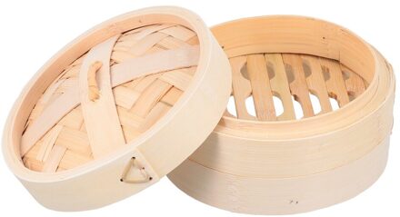 1 Set Chinese Bamboe Stoomboot Bamboe Voedsel Steamer Met Deksel Keuken Koken Tool 16.5CM
