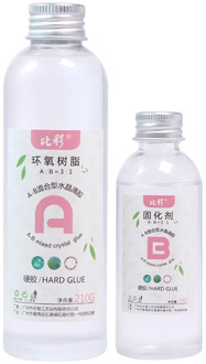 1 Set Clear Resin Epoxy High Adhesive 3:1 AB Crystal Glue Resin Jewelry Making