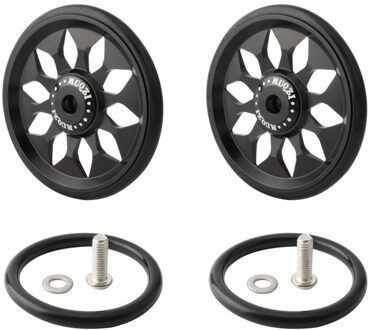 1 Set Cnc Wiel Vouwfiets Aluminium Legering Wiel Compatibel Met Brompton zwart
