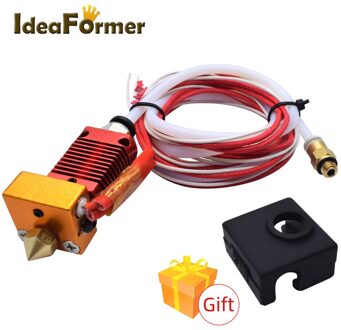 1 Set CR10 Extruder Hotend J-Head Kit Met 0.4/1.75Mm Nozzle + Siliconen Cover + 1meter Ptfe Buis 12/24V Verwarming Kit 3D Printer Deel 24V 0.4-1.75mm / CR10