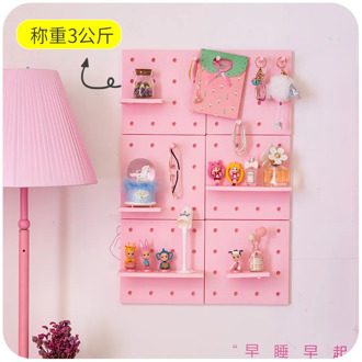 1 set cute bathroom Wall Bedroom Shelf home decor Doll House Accessories Punch free
