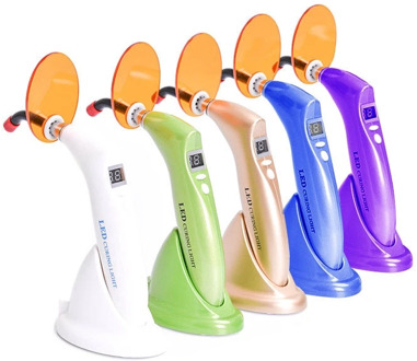 1 Set Dental LED Curing Light Wireless Cure Lamp Strong & Durable Light Tip Dentistry Instrument