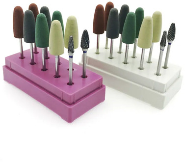 1 Set Dental Polishers Drills Tool 8pcs Round Silicone Rubber Grinding Heads +2pcs Tungsten Steel Polishing Bur With Sotrage Box