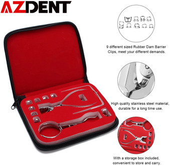 1 Set Dental Rubber Dam Perforator Puncher Teeth Care Pliers Orthodontic Material Dentist Lab Device Equipment With Storage Bag