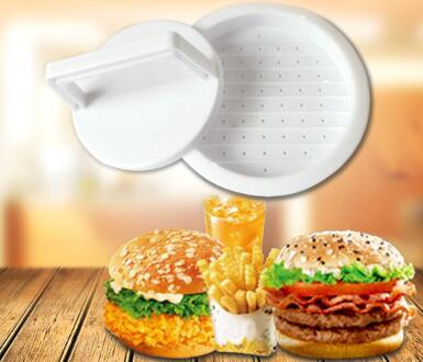 1 SET DIY Hamburger Vlees Druk Tool Patty Makers Vlees Hamburger Maker Mold Food-Grade Plastic Hamburger Druk Burger maker QA 124