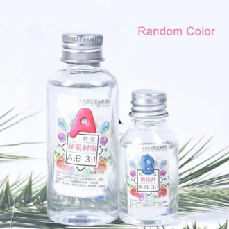 1 Set DIY Quick Drying Clear AB Crystal Glue Jewelry Making Widely Used By Art Mixed Resin Epoxy With Good Fluidity Resistance