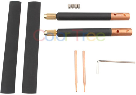 1 Set DIY Spot Welding Machine Spot Welder Copper Handheld Spot Welding Pen Hole Terminal Connector/Electric Welding Pen