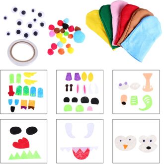 1 Set Diy Vilt Ambachtelijke Handgemaakte Materialen Handpoppen Maken Craft Supplies