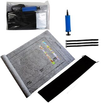 1 Set Draagbare Puzzels Mat Jigsaw Roll Voelde Mat Speelkleed Puzzels Deken Voor Puzzel Accessoires Reizen Opbergtas grijs