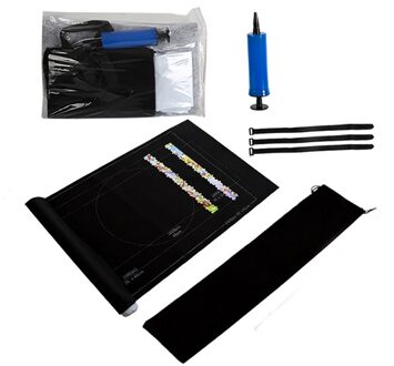 1 Set Draagbare Puzzels Mat Jigsaw Roll Voelde Mat Speelkleed Puzzels Deken Voor Puzzel Accessoires Reizen Opbergtas zwart
