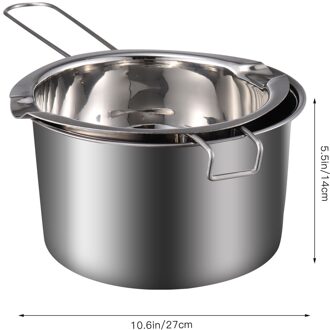 1 Set Dubbele Boiler Pot Roestvrij Staal Chocolade Pot Chocolade Melting Pot 400ml