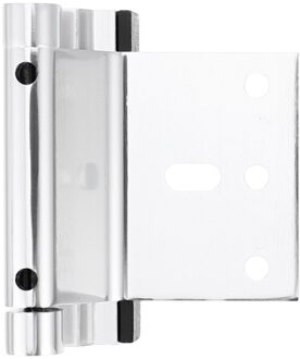 1 Set Duurzaam Aluminium Gezicht Frame Montage Meubels Scharnieren Met Schroeven zilver