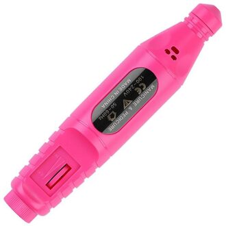 1 Set Elektrische Nagelvijl Boor Slijpen Polijsten Nagelvijl Pen Draagbare Salon Pro Nail Art Gereedschap Kit Pedicure Nail boor Machine 01 rood