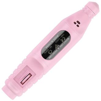 1 Set Elektrische Nagelvijl Boor Slijpen Polijsten Nagelvijl Pen Draagbare Salon Pro Nail Art Gereedschap Kit Pedicure Nail boor Machine 02 roze