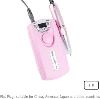 1 Set Elektrische Nail Boor Manicure Pen Uv Gel Verwijderen Schuren Buffer Pedicure Machine Nail Polijstmachine Met 6 Bits Polijsten heads US plug