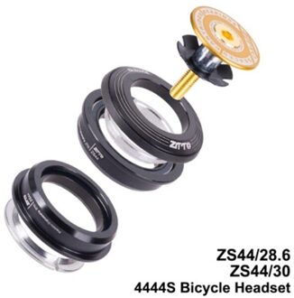 1 Set Fiets 4444S Headset 44Mm 1-1/8 "28.6 Rechte Buis Vork Semi Geïntegreerde goud