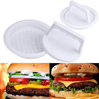 1 Set Food Grade Plastic Hamburger Vlees Rundvlees Grill Hamburger Druk Ronde Hamburger Druk Pie Maker Mold Mould Keuken Tool