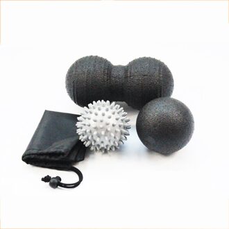 1 set Gezondheid Pinda Massage Bal Spike Hand Fitness Bal Yoga Myofasciale Release Gym Sport Body Massager Roller Apparatuur