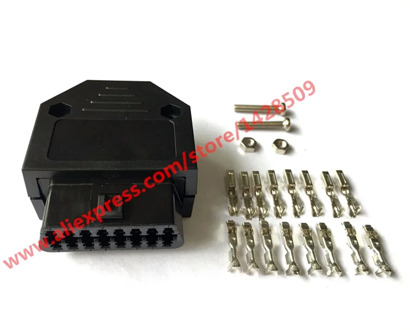 1 Set GM OBD2 16 Pin Female Connector Diagnostic OBD II Plug Adapter Connector j1962f With Full Pins Terminal