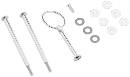 1 Set Gouden/Sliver Metal Cake Desserts Fruit Plate Stand Handvat Monteren Metalen Wedding Party Handvat Standhouder geen Plaat