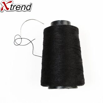 1 set Haar Weven Naalden & Draad Set (20 stuks C Roestvrij Weven Naald Naalden + 1 Spool Polyster katoen Haar Weven Draad)